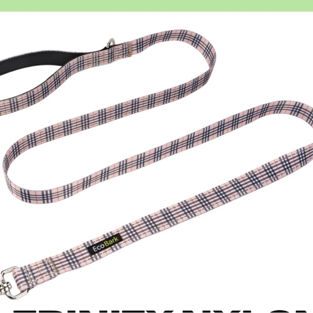 EcoBark Tan Plaid Dog Leash